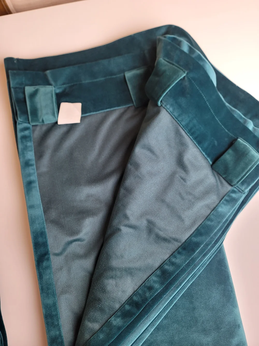 Teal Green Velvet Window Curtain Panels Room Darkening 52W X 96L